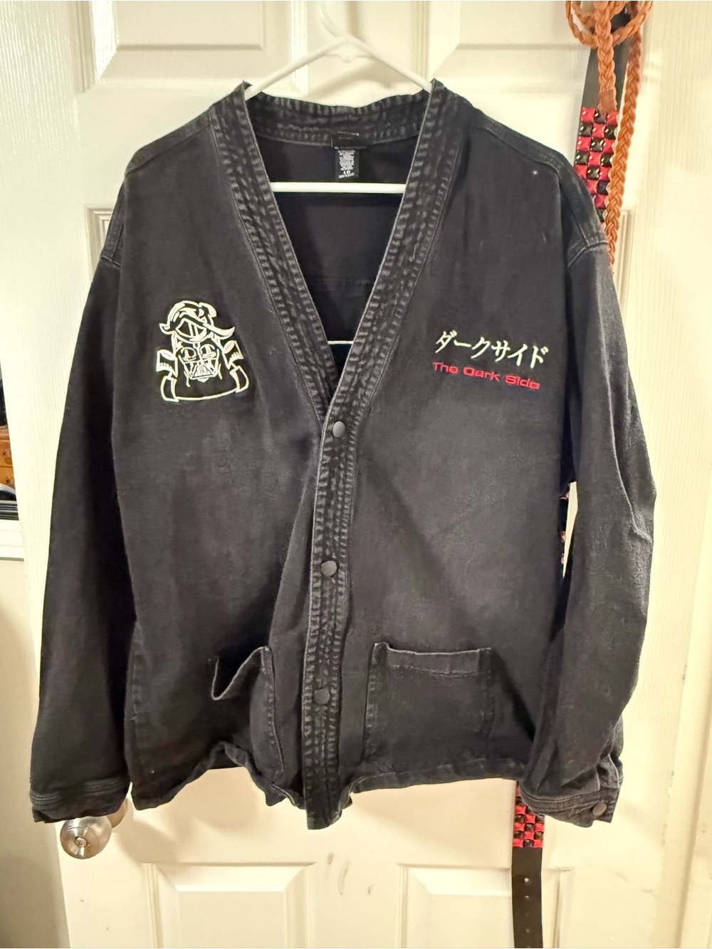 The Dark Side Black Men's Button-Front Jacket
